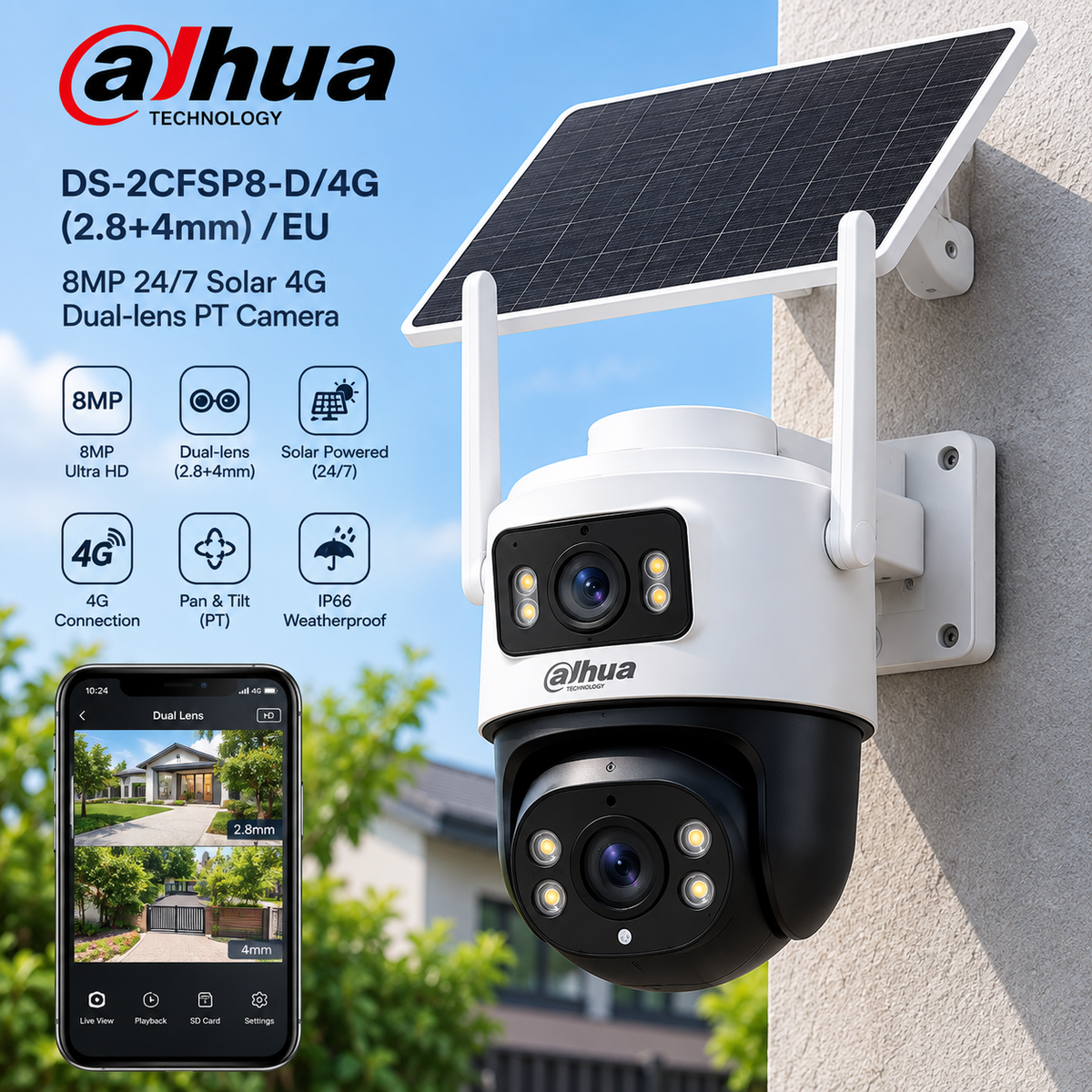 Dahua 4G Simsiz Təhlükəsizlik Kamerası | Smart Security Camera